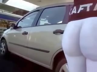 Big ass at gas station mov